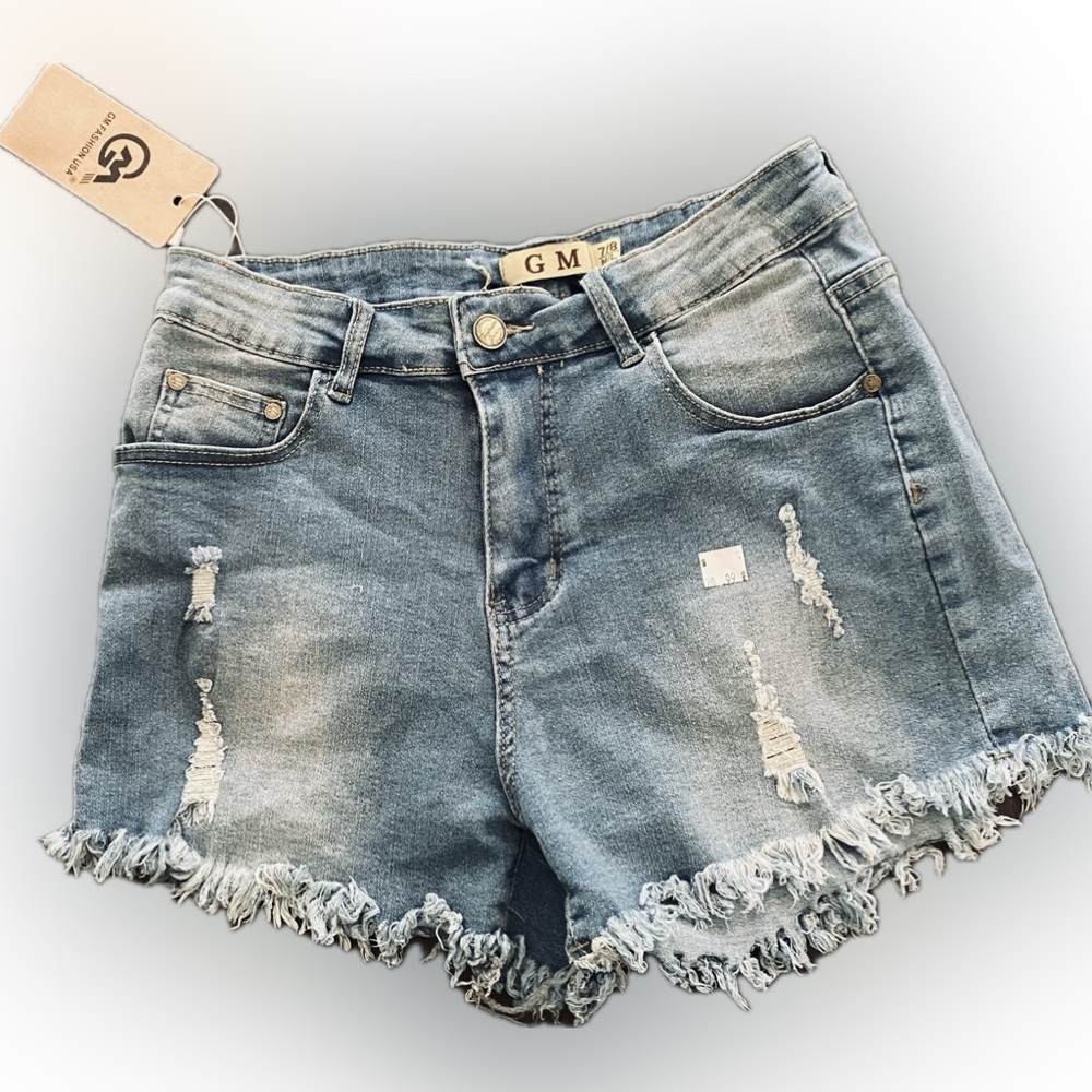 GM fashion denim mini short  7/8